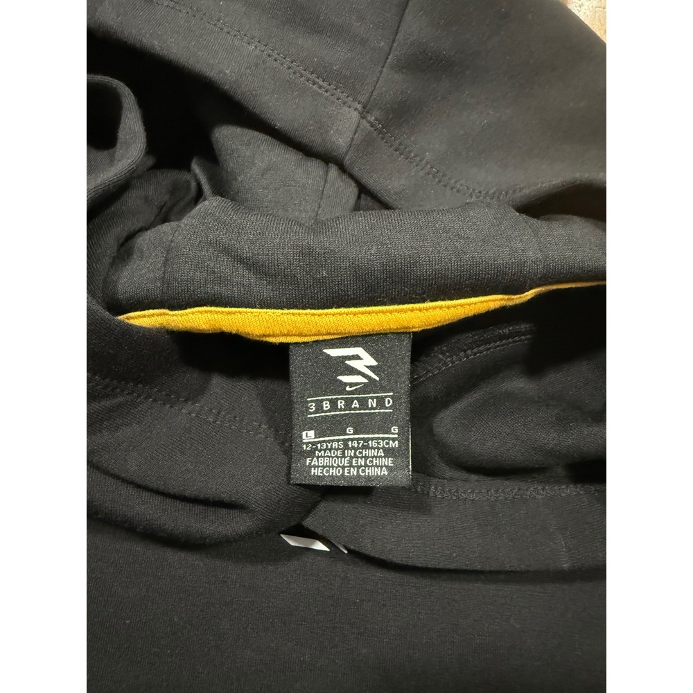Nike 3Brand Russell Wilson Boys Black Pullover Hoodie Sweatshirt Large NWT - Picture 4 of 4